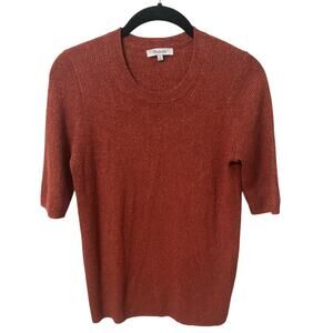 Madewell Women's Evening Sparkle Ribbed Sweater Pullover Size Med Stretch